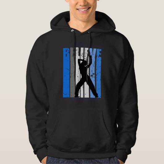 Blue Dance Team Dancing Dancer Believe Motivating  Hoodie (Voorkant)