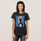 Blue Dance Team Dancing Dancer Believe Motivating  T-shirt (Voorkant volledig)