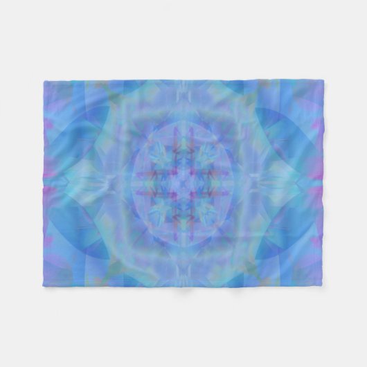 Blue Dancer Fleece Deken (Voorkant (Horizontaal))