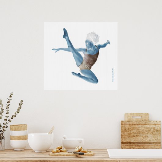 Blue Dancer Poster (Keuken)