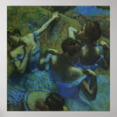 Blue Dancers by Edgar Degas, Vintage Impressionism Poster (Voorkant)