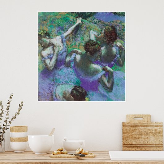 Blue Dancers, c. 1898, Edgar Degas Poster (Keuken)