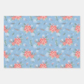 Blue Dancing Snowman Holiday Inpakpapier Vel (Voorkant 3)