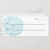 Blue Dandelion Flower Cadeaubon (Achterkant)