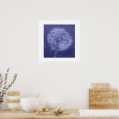 Blue Dandelion Poster/Print Poster (Keuken)