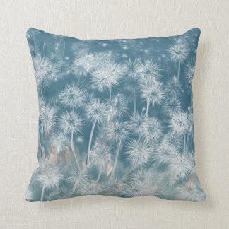 Blue Dandelion Print Cushion Kussen