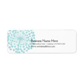 Blue Dandelion Return Address Labels (TBA) (Voorkant)