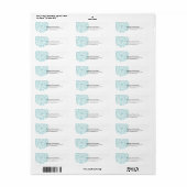 Blue Dandelion Return Address Labels (TBA) (Full Sheet)