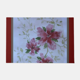 Blue Dark Green en Burgundy Deurmat