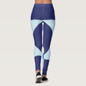 Blue Dark Stars Textuur mode Cool Night Boy Sky Leggings (Achterkant)