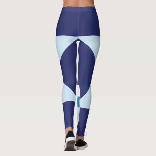 Blue Dark Stars Textuur mode Cool Night Boy Sky Leggings (Achterkant)