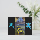 BLUE DART FROG BRIEFKAART (Staand voorkant)