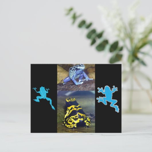 BLUE DART FROG BRIEFKAART (Staand voorkant)