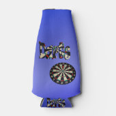 Blue Darts Logo Dartboard Design Flesjeskoeler (Voorkant)