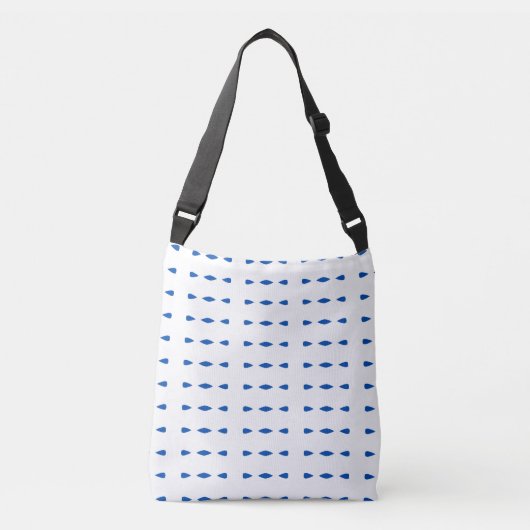 Blue Dash Crossbody: moderne minimalistische tas (Voorkant)