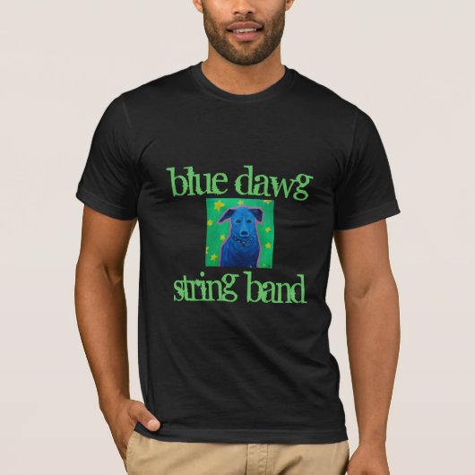 BLUE DAWG STRING BAND T-shirt (Voorkant)