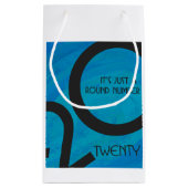Blue Decade 20th Birthday Klein Cadeauzakje (Achterkant)