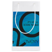 Blue Decade 20th Birthday Klein Cadeauzakje (Voorkant)