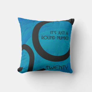 Blue Decade Birthdday Kussen