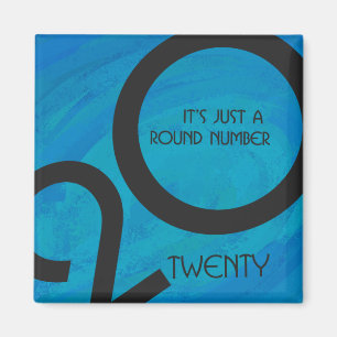 Blue Decade Birthdday Magneet