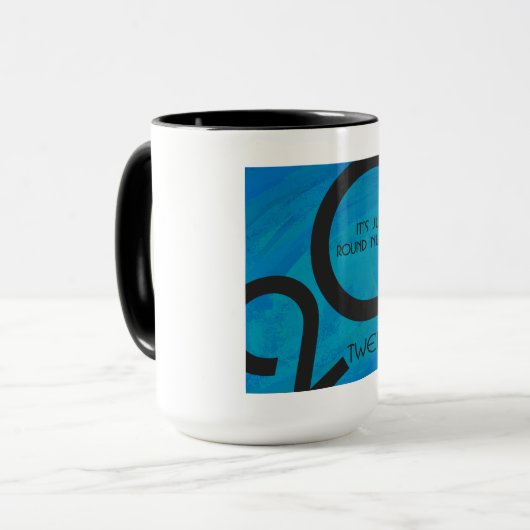 Blue Decade Birthdday Mok (Voorkant links)