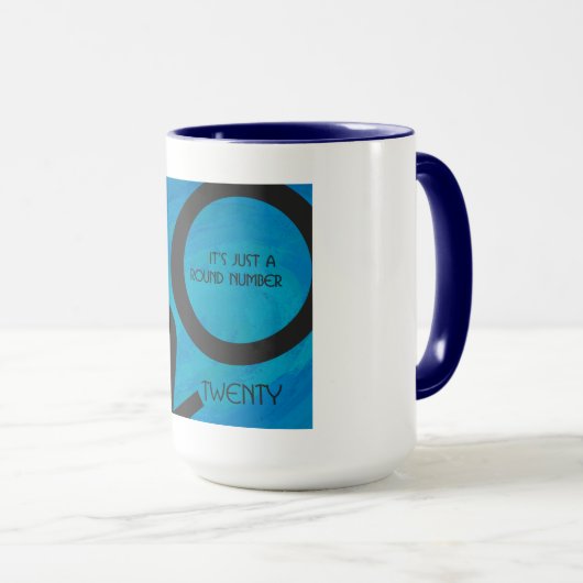 Blue Decade Birthdday Mok (Voorkant rechts)