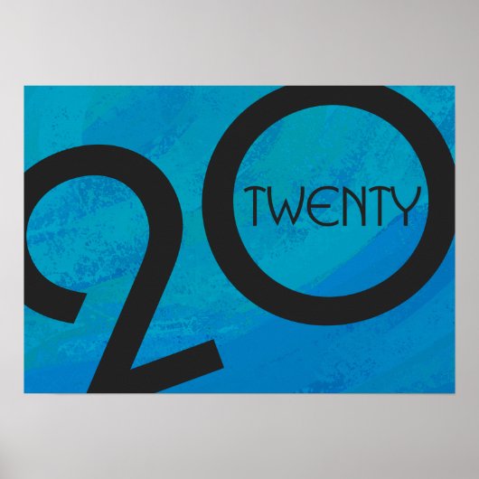 Blue Decade Birthdday Poster (Voorkant)