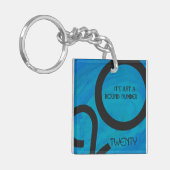 Blue Decade Birthdday Sleutelhanger (Voorkant Links)