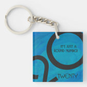 Blue Decade Birthdday Sleutelhanger (Voorkant)