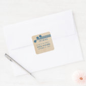 Blue Deco Chic Save the Date Stickers (Envelop)