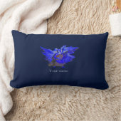 Blue Decorative Angel Lumbar Support Seat Cushion Kussen (Deken)