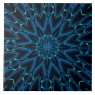 Blue Decorative Ceramic Tile Tegeltje