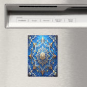 Blue Decorative Christmas Holiday Magnet (Insitu (Vaatwasser))
