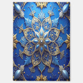 Blue Decorative Christmas Holiday Magnet (Voorkant)