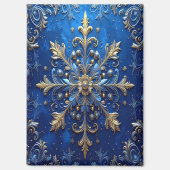 Blue Decorative Christmas Holiday Magnet (Voorkant)