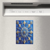 Blue Decorative Christmas Holiday Magnet (Insitu (Vaatwasser))