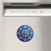 Blue Decorative Christmas Holiday Magnet (Insitu (Vaatwasser))