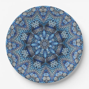 Blue Decorative Christmas Holiday Paper Bord