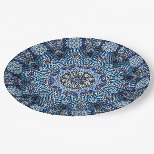 Blue Decorative Christmas Holiday Paper Bord (Gekanteld)