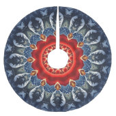 Blue Decorative Christmas Tree Skirt Kerstboom Rok (Voorkant)