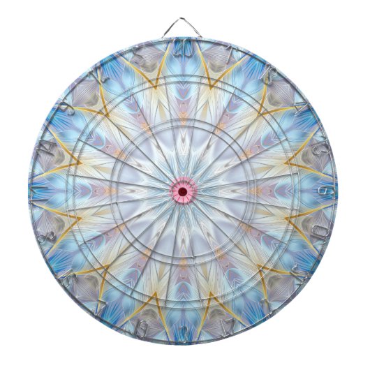 Blue Decorative Dartboard Dartbord (Voorkant)