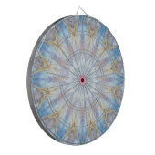 Blue Decorative Dartboard Dartbord (Voorkant Links)