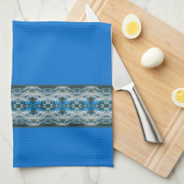 Blue Decorative Designer Patroon Theedoek