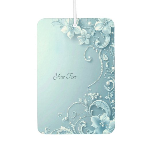 Blue Decorative Floral Air Freshener Luchtverfrisser (Voorkant)