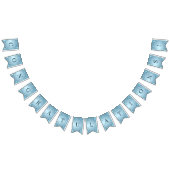 Blue Decorative Floral Bunting Flag Vlaggetjes (Alle)