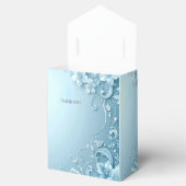 Blue Decorative Floral Favor Box Bedankdoosjes (Geopend)