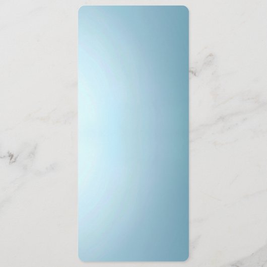 Blue Decorative Floral Menu (Achterkant)