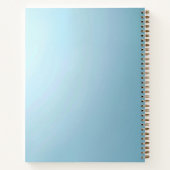 Blue Decorative Floral Notebook Notitieboek (Achterkant)