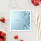 Blue Decorative Floral Servet (Insitu)