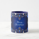 Blue Decorative Holiday Mok (Midden)